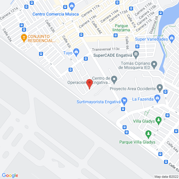Mapa de Formas Y Terminados S Y S Estructuras Metálicas S.A.S.