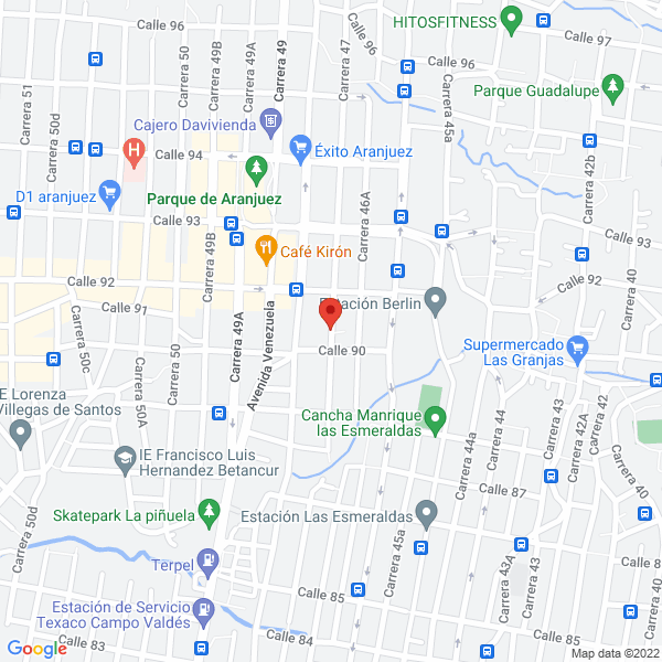Mapa de Forros Y Tapicería La 92