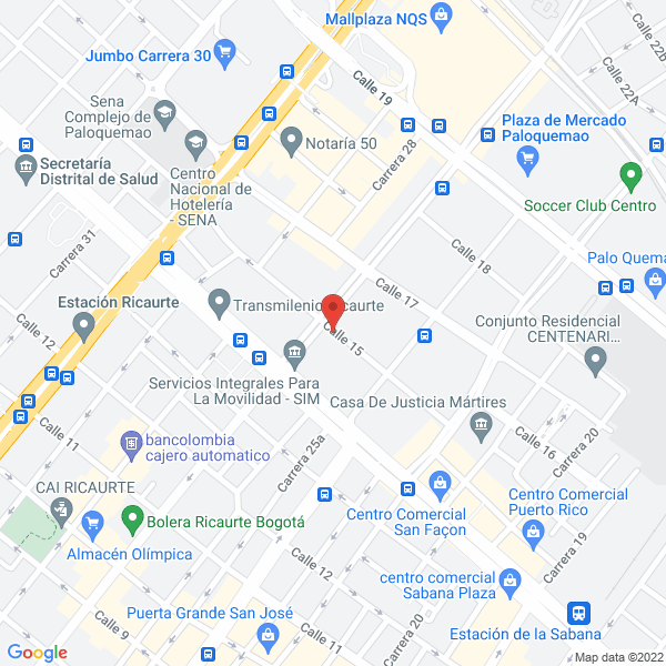 Mapa de Ferretería Internacional Ltda.