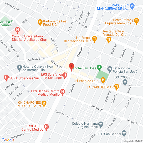 Map of Estancos Fiesta