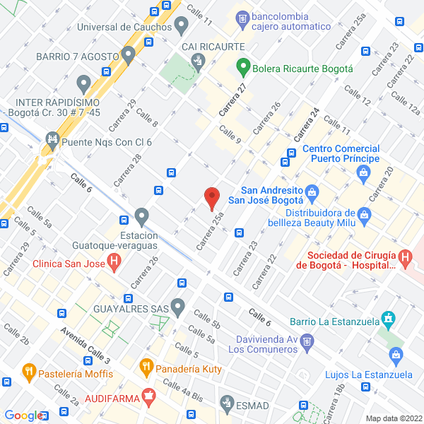 Mapa de Fadismed S.A.S.