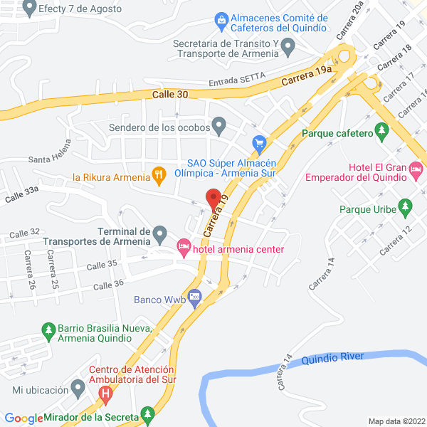 Map of Fama El Palomo Favi