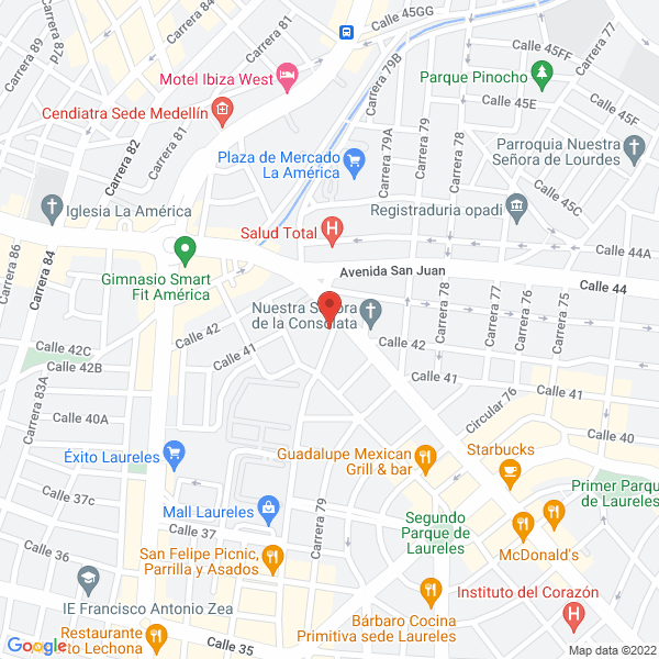 Mapa de Fundación Betancur