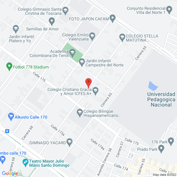 Mapa de Colegio Cristiano Gracia Y Amor