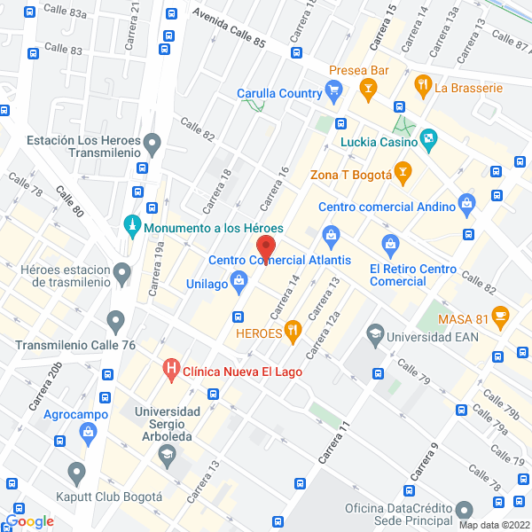 Mapa de Fundación Estación Biológica Guayacanal