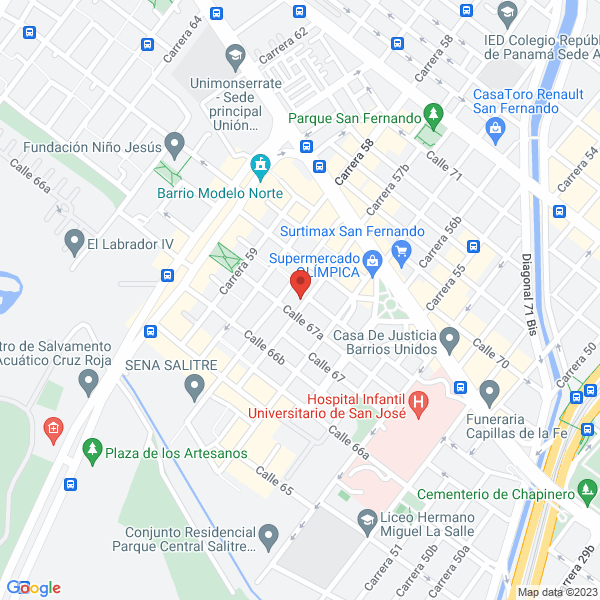 Mapa de Fundación Instituto De Adaptación Laboral