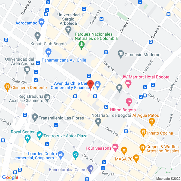 Mapa de Fundación Projuventud Trabajadora