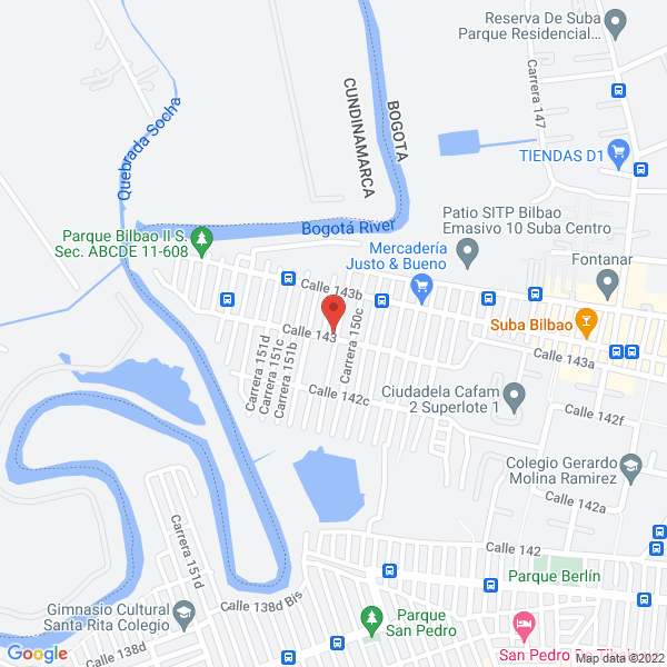 Mapa de Fundación Salud, Familia Y Comunidad