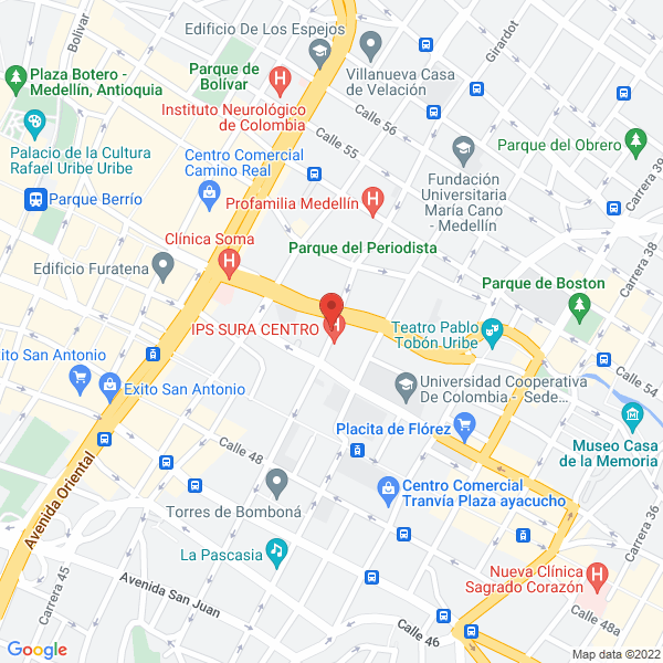 Mapa de Edificio El Olimpo