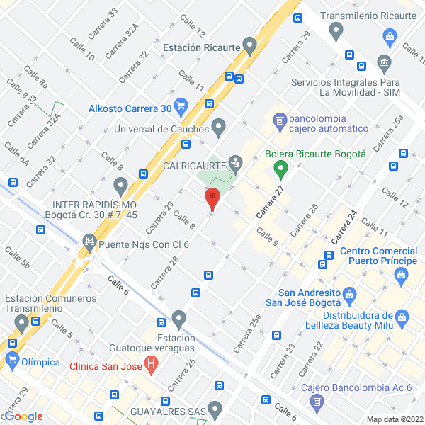 Mapa de Editora Publigarfica Ltda