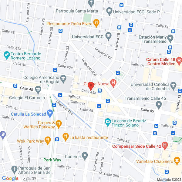 Mapa de Editorial Inforcampo Latinoamérica S.A.S.