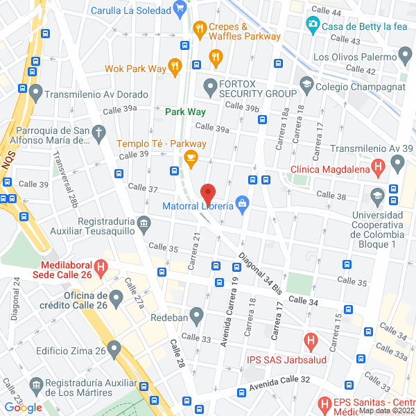 Mapa de Editorial Magisterio S.A.