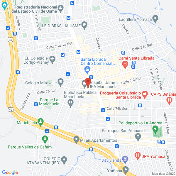 Mapa de Ferretería G & G