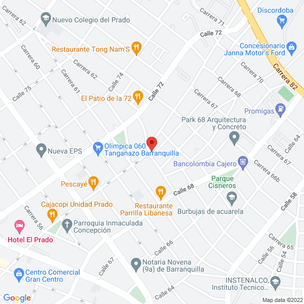 Map of Ferretería Isamar