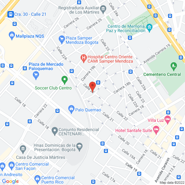 Mapa de Ferreteria Macro 22 Ltda.