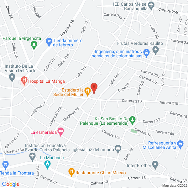 Map of Ferretería Nueva Colombia
