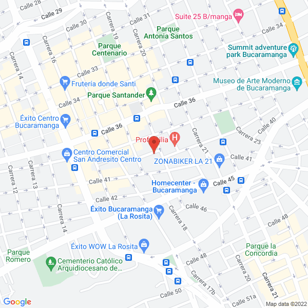 Map of Ferretería Paloquemao