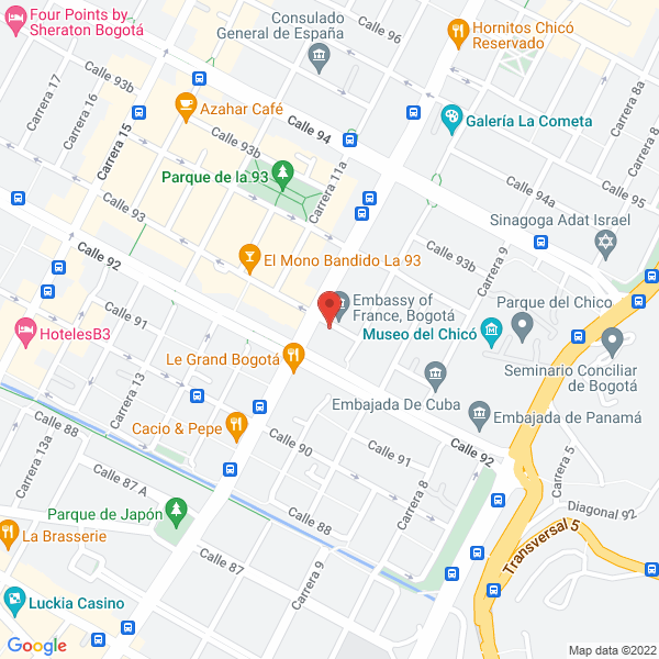 Mapa de Gustavo Osorio Y Cía. S.A.S.