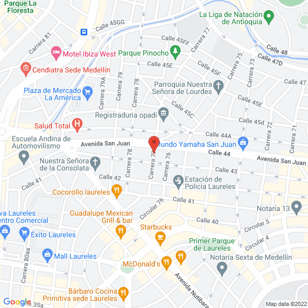 Mapa de H&B Acabados Livianos S.A.