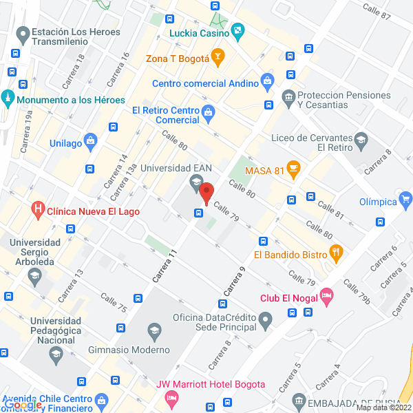Mapa de H.S.E.Q. Profesionales Ltda.