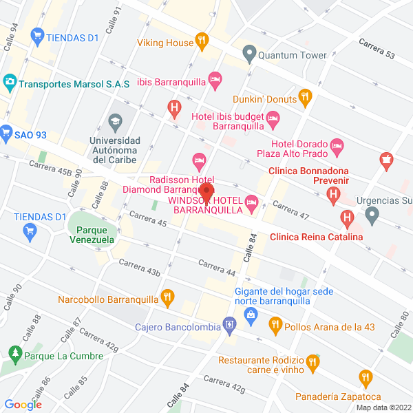 Map of Hair Zone Peluquería