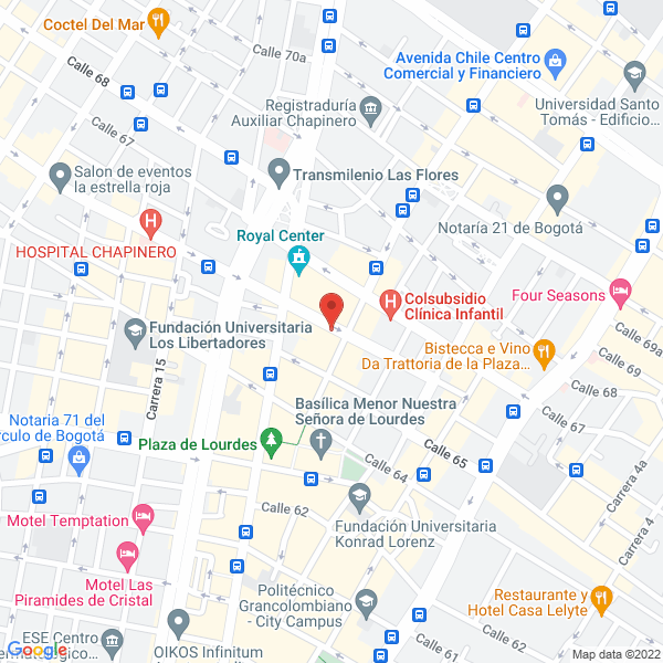 Mapa de Hamburguesas Baquero