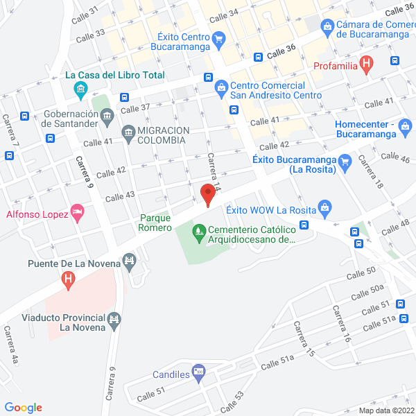 Map of Galeria El Relieve