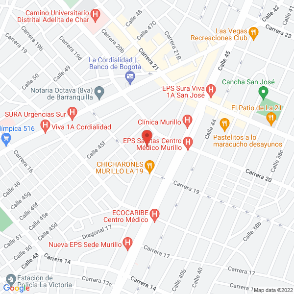 Map of Galipan De La Costa Ltda.