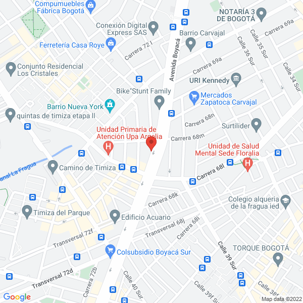 Mapa de Gama 4 S.A.S.