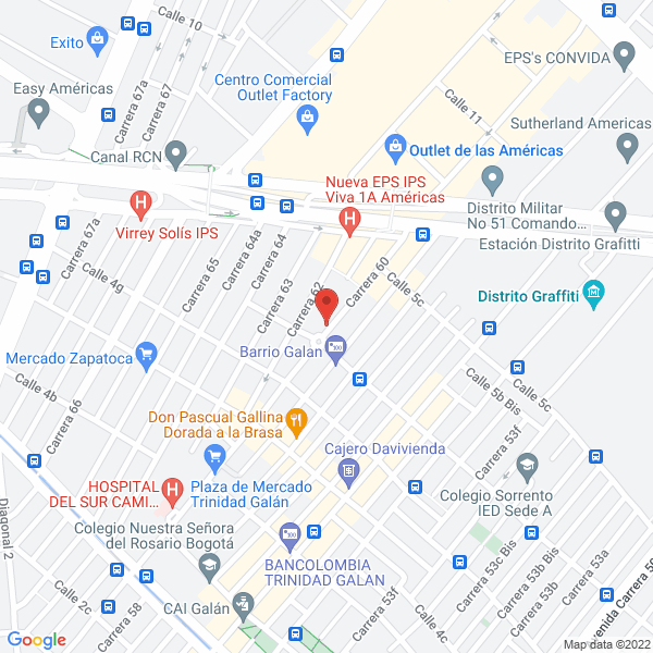 Mapa de Ferretería Y Eléctricos La Trinidad