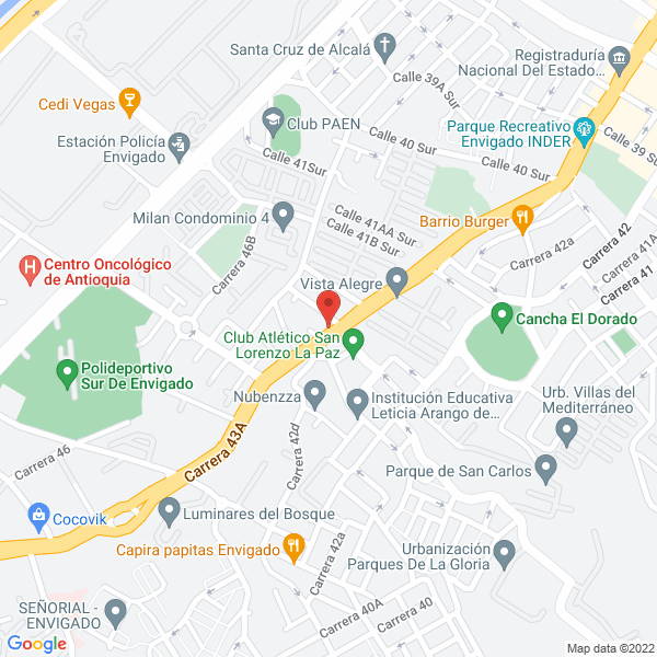 Mapa de Ferretía Y Suministros La 43 A S.A.S