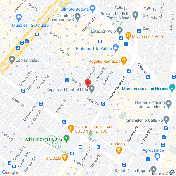 Mapa de Enrique Vargas Y CIA. Ltda.