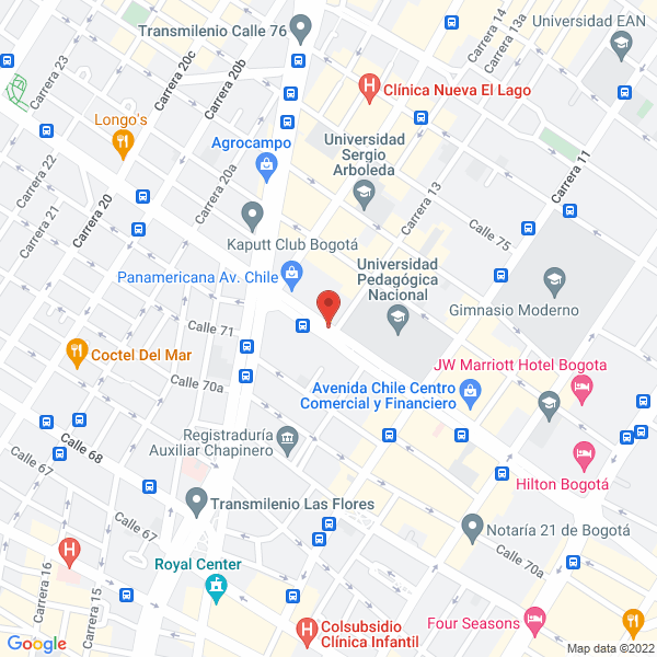 Mapa de Entrepalmas S.A.