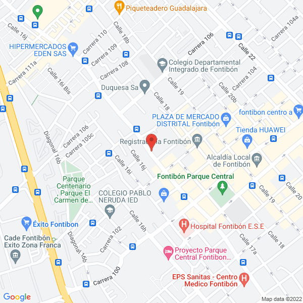 Mapa de Envía Eléctrica Ltda