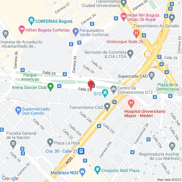 Mapa de Equipment & Film Design Colombia S.A.S.