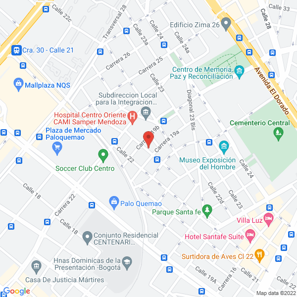 Mapa de Hidrosevicios Ltda.