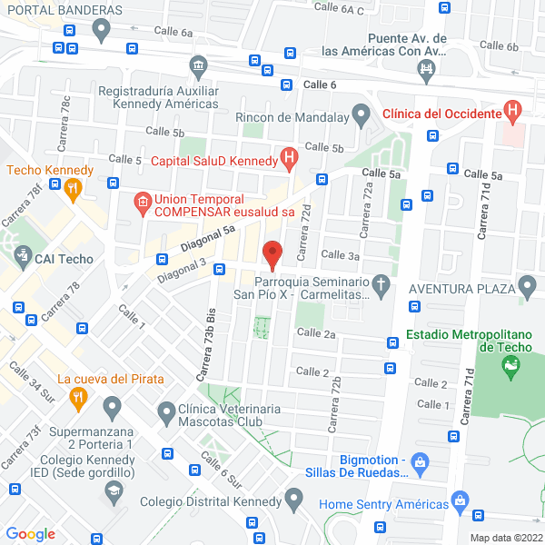 Mapa de Gimnasio Las Alegrías De Crecer