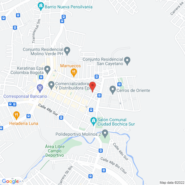 Mapa de Gimnasio Moderno Nuevas Personitas