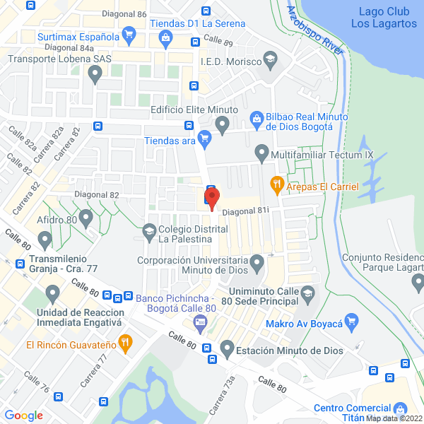 Mapa de Gimnasio Power Zone