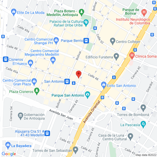 Mapa de Galería Barcelona