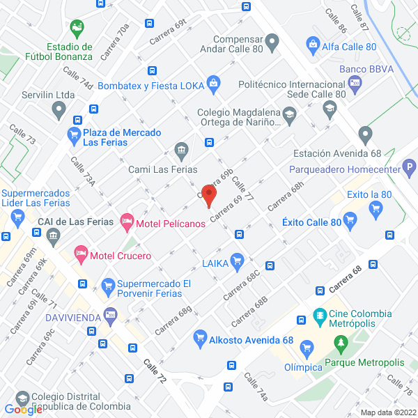 Mapa de Galería Del Vidrio S.A.