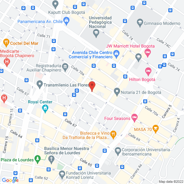 Mapa de Galería Nueveochenta