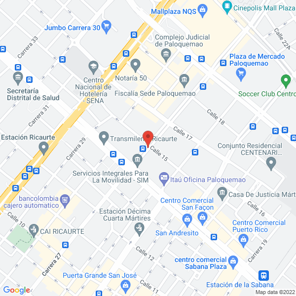 Mapa de Gates Center