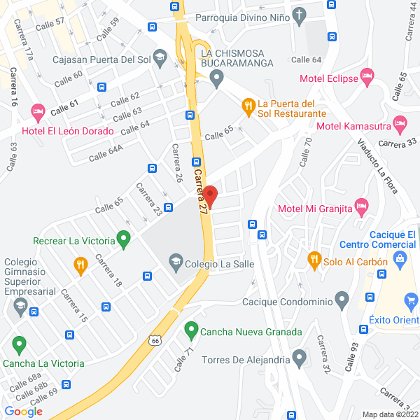 Map of Jorge Antonio Gaviria
