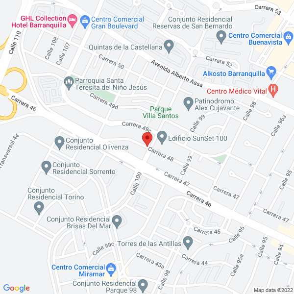 Map of Hermanos Carreño Ortega & Cía S En C