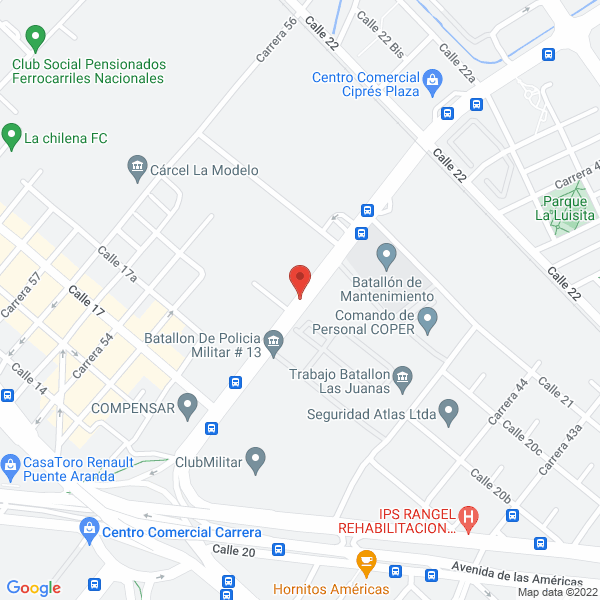 Mapa de Estación De Servicio Carrera 50
