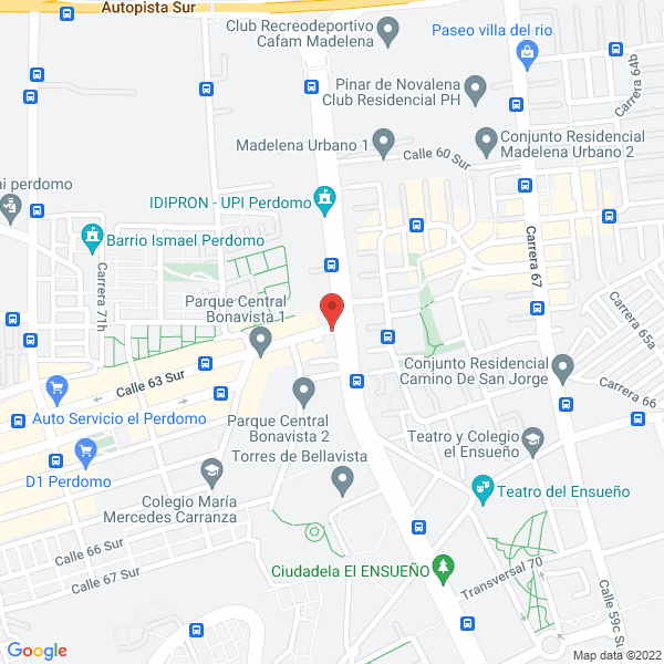 Mapa de Estación De Servicio Seveter