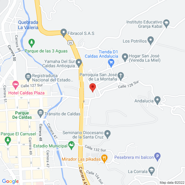 Mapa de Estación De Servicios Mobil La Miel
