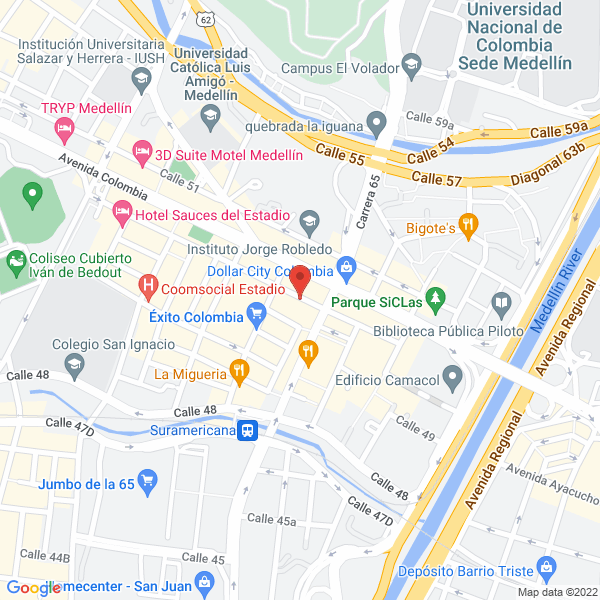 Mapa de Giraldo Klinkert Gloria Nelly