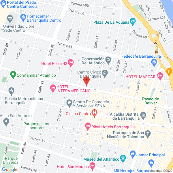 Map of Gloria Edith Osorio Acosta